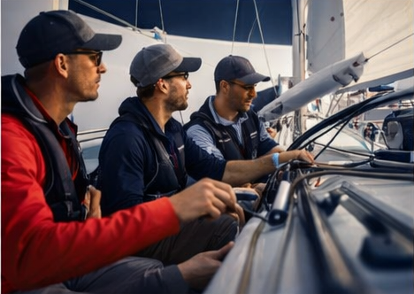 Crewkoordination beim Führungscoaching auf dem Segelboot