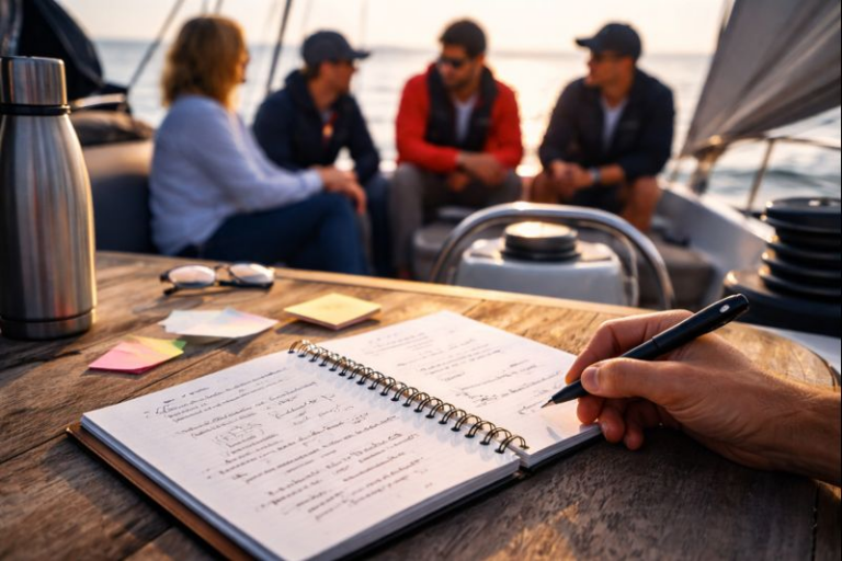 Transfer und Reflexion beim Führungskräftecoaching auf See